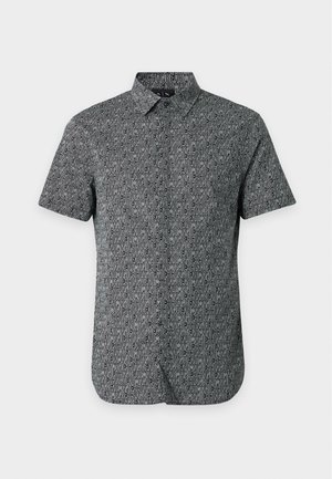Armani Exchange, ALL OVER LOGO SHIRT SLIM FIT - Skjorter - black
