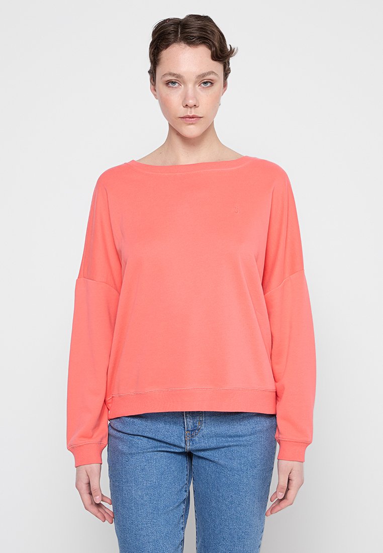 dreimaster Sweater koraalrood