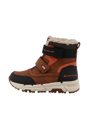 TOM TAILOR, STIEFEL UNISEX - Χειμερινές μπότες - black cognac