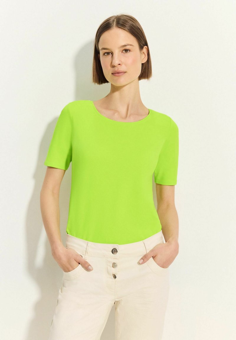 Cecil IN UNIFARBE - T-shirt basic - gelb