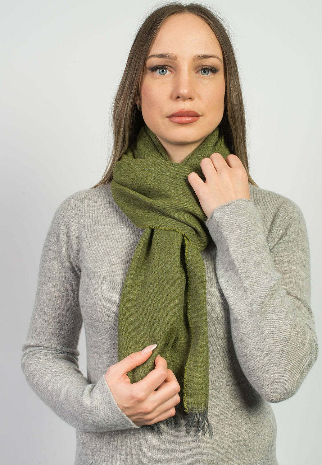 Sciarpa in Cashmere E Seta Con Stampa