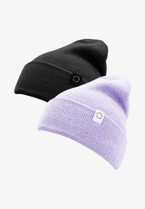 2 PACK - Beanie - mottled purple