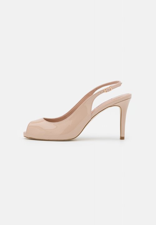 Escarpins MANOLO BLAHNIK Talons Hauts Beige Naturel Liège Brillant - Pointure 40 - Neuf