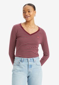 Levi's® ESSENTIAL - Langarmshirt - maury burgundy