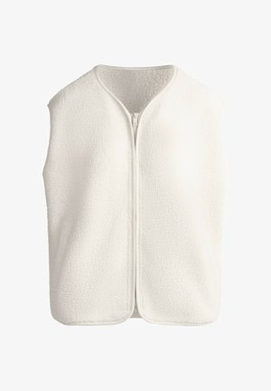 OYSHO, FAUX-SHEARLING GILET - Smanicato - ecru