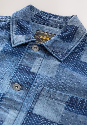 Next REGULAR FIT - PATCHWORK  - Chaqueta vaquera - blue denim