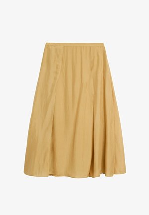 Massimo Dutti, A-lijn rok - light yellow