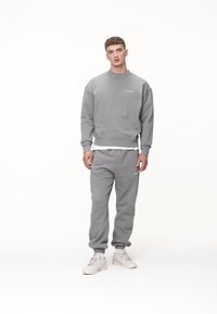 Pegador LOGO OVERSIZED SWEATER - Melegítőfelső - washed cool grey/white gum