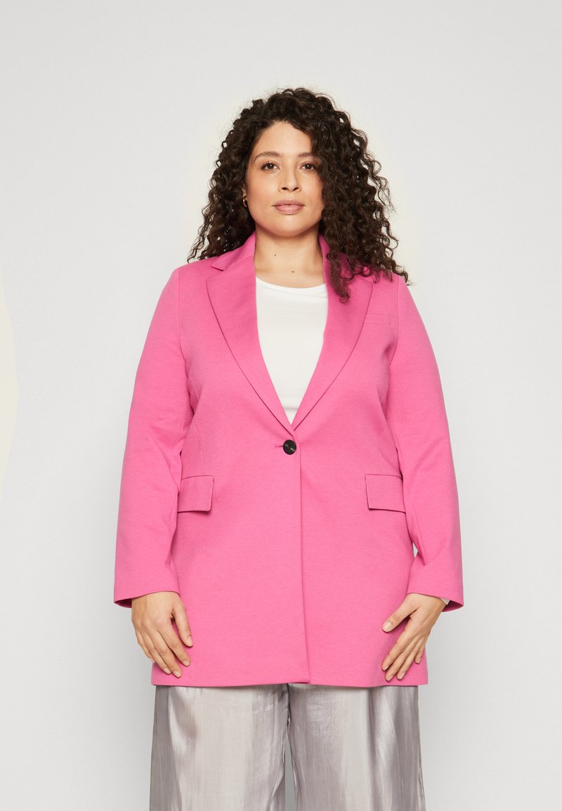 ONLY Carmakoma CARCASSIE COAT - Abrigo clásico - raspberry rose/rosa ...