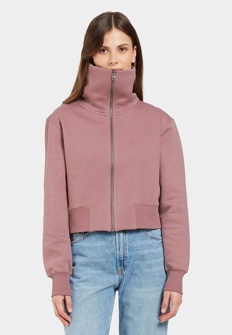 Didriksons Sweater met rits bordeauxrood Didriksons Sweater met rits bordeauxrood