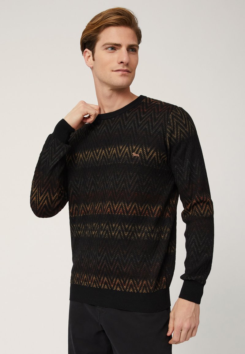 Harmont & Blaine GIROCOLLO CON LOGO - Maglione - marrone chiaro