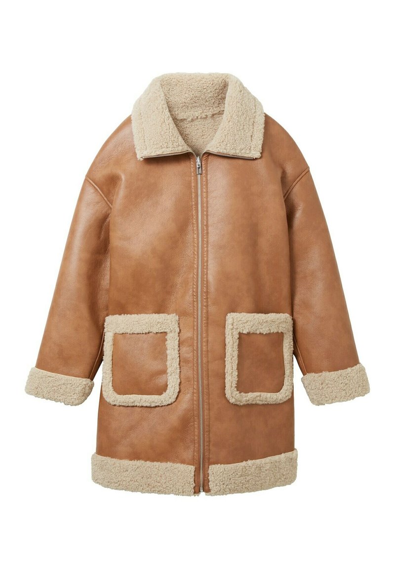 Tom Tailor Halflange jas bruin