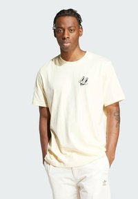 adidas Originals T-shirt con stampa - warm vanilla