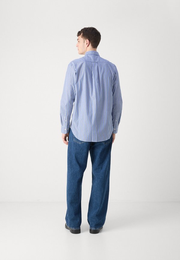 REG POPLIN STRIPE - Shirt - marine weiß3