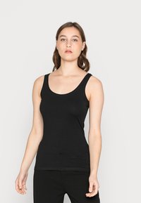Anna Field BASIC TANK 3 PACK - Top - black/white/dark red