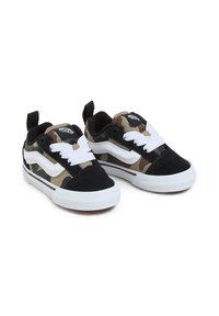 Vans KNU SKOOL ELASTIC LACE - Lauflernschuh - black/green