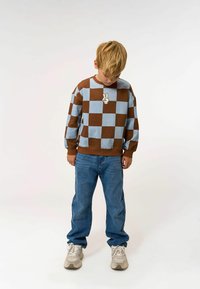 The New Felpa - toffee check