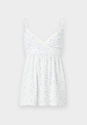 Hollister Co. BARE TRIM WRAP BABYDOLL - Top - white