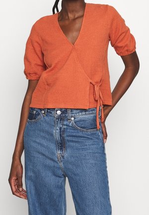 T-shirt med print - red