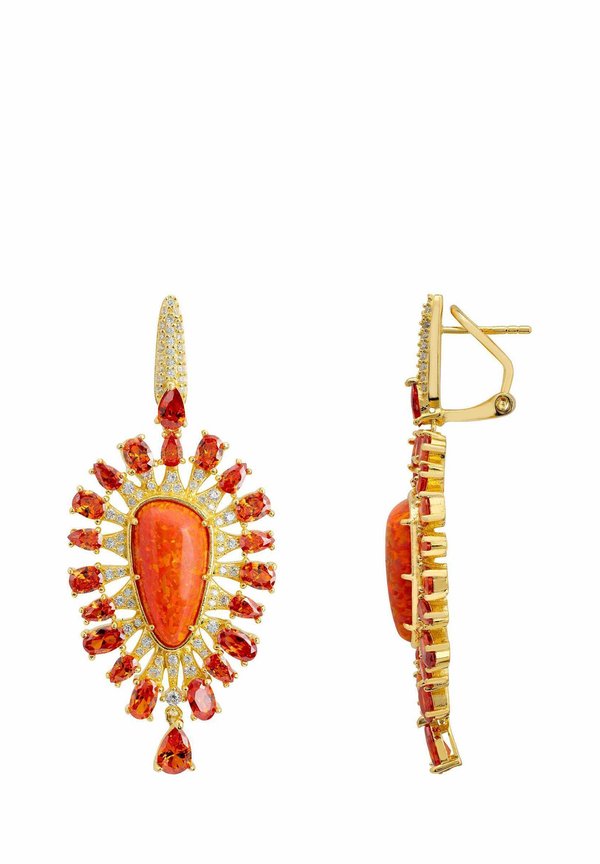 ANTONELLA FIRE OPAL DROP - Earrings - orange2