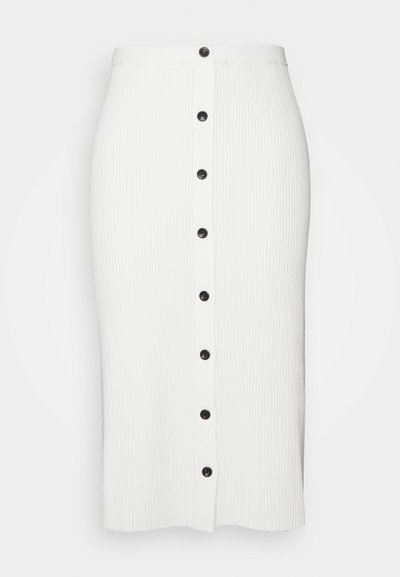 Proenza Schouler White Label BUTTON FRONT SKIRT - Φούστα σε γραμμή Α - cream