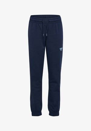 Hummel, HUMMEL HMLJR REG TUKAS PANTS UNISEX - Pantalon de survêtement - dress blues flint stone