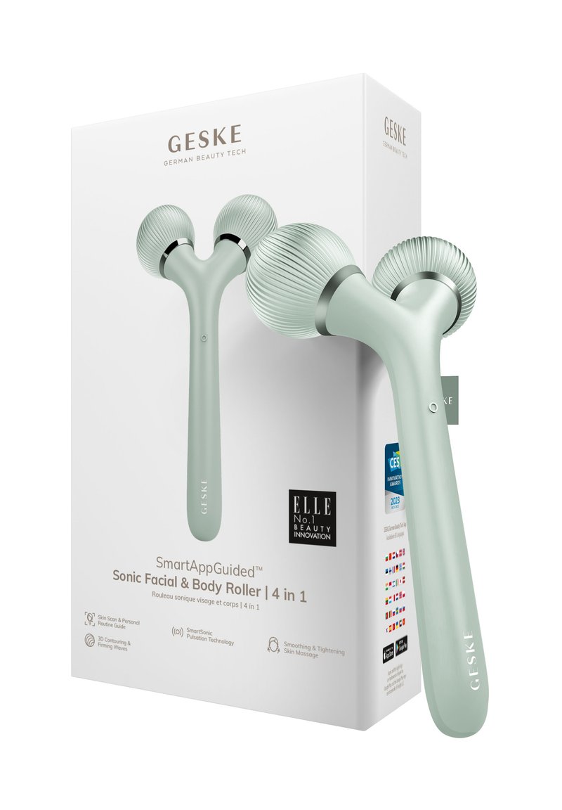 GESKE - SONIC FACIAL BODY ROLLER | 4 IN 1 - Accessori skincare - green, Ingrandire