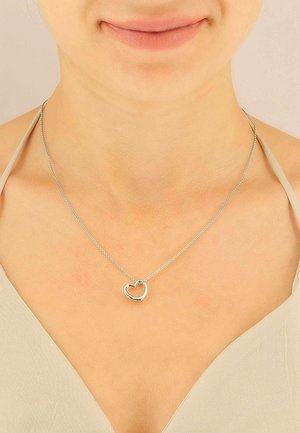 MUAU Schmuck HEART  - Anhänger - weissgold