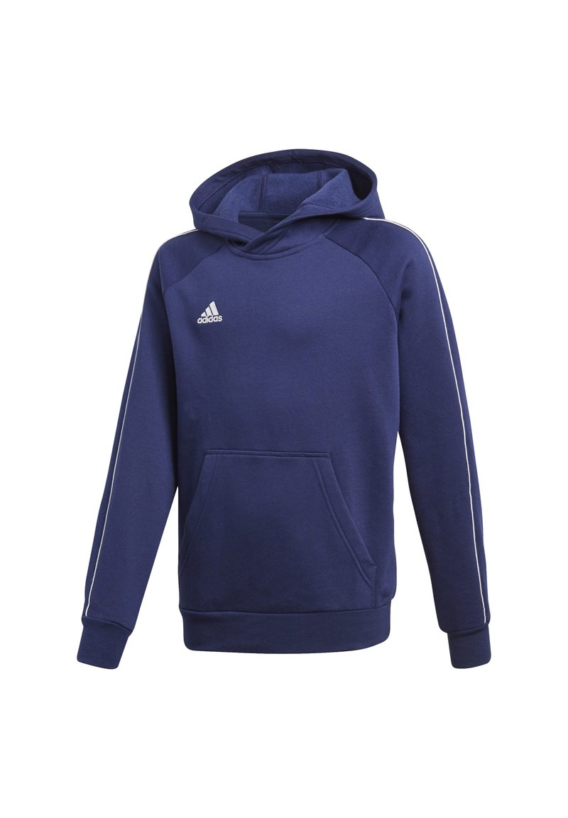 adidas Performance CORE - Felpa con cappuccio - dark blue/white