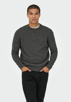 Pullover - dark grey melange