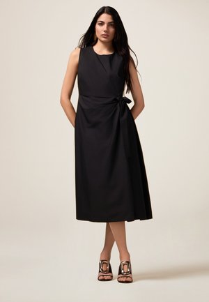 MIDI CON FIOCCO LATERALE - Day dress - nero