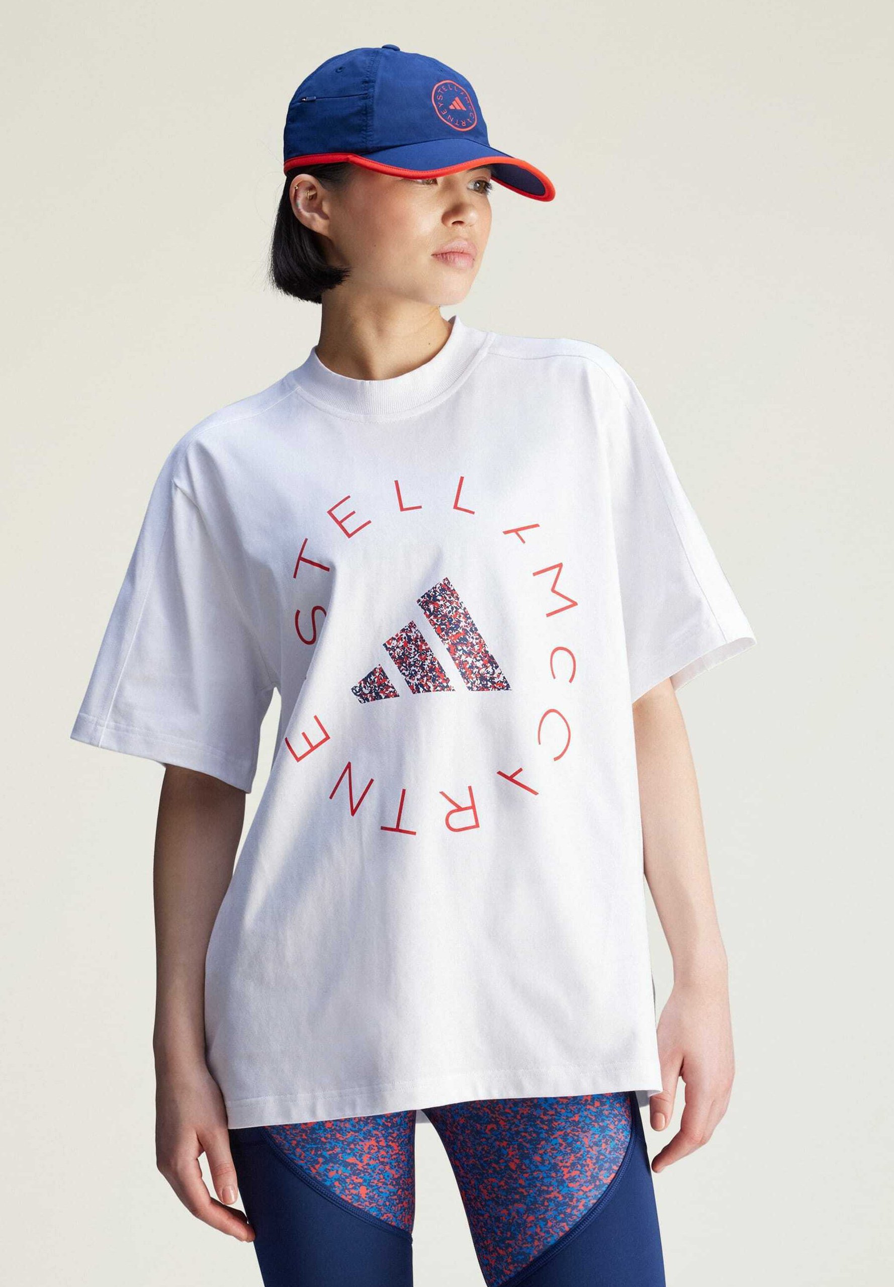 adidas by Stella McCartney LOOSE GRAPHIC Print T-shirt white