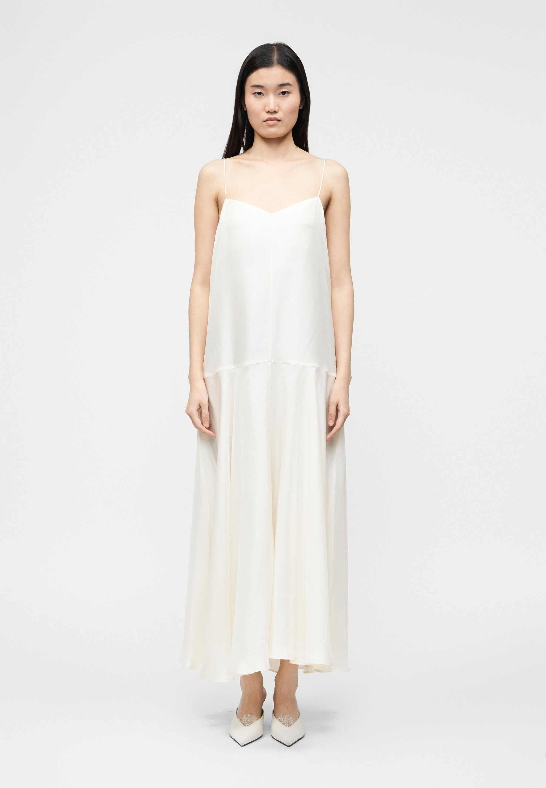 ST. AGNI RELAXED SLIP DRESS - Maxi dress - milk/off-white - Zalando.ie