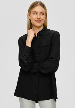 Button-down blouse - schwarz