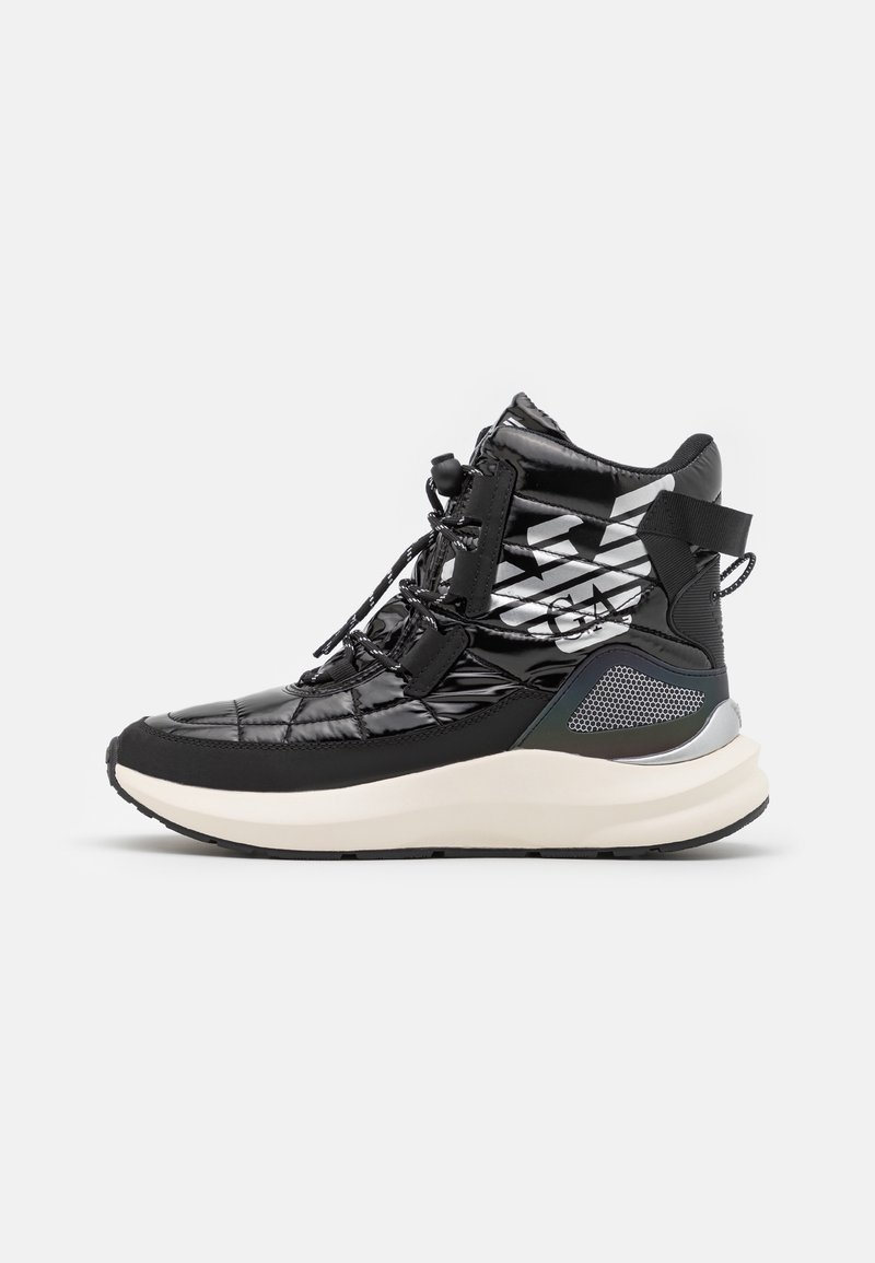 EA7 Emporio Armani Höga sneakers - black