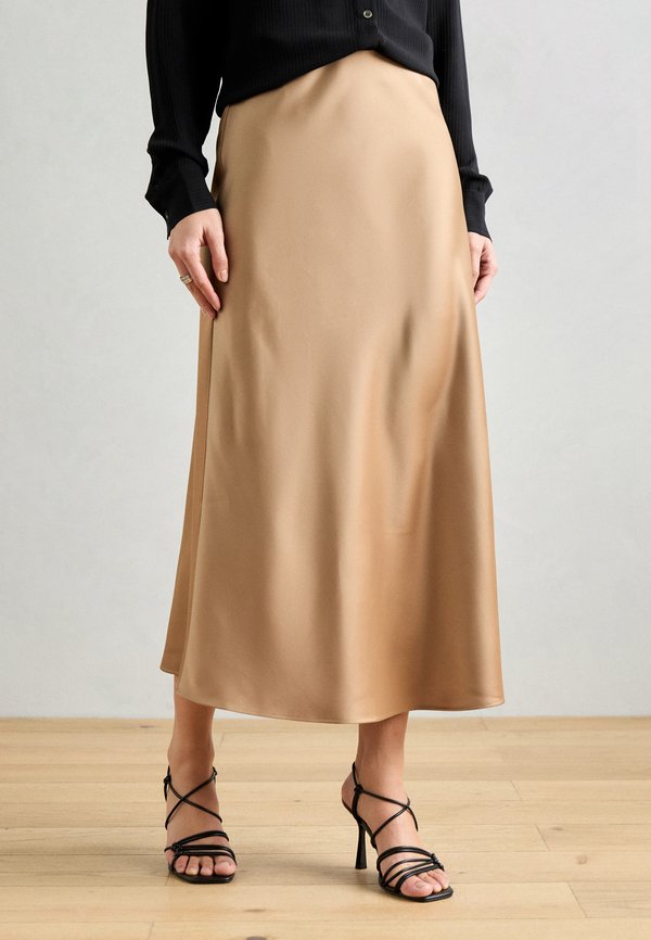 SKIRT MARIA - Maxi skirt - dark beige