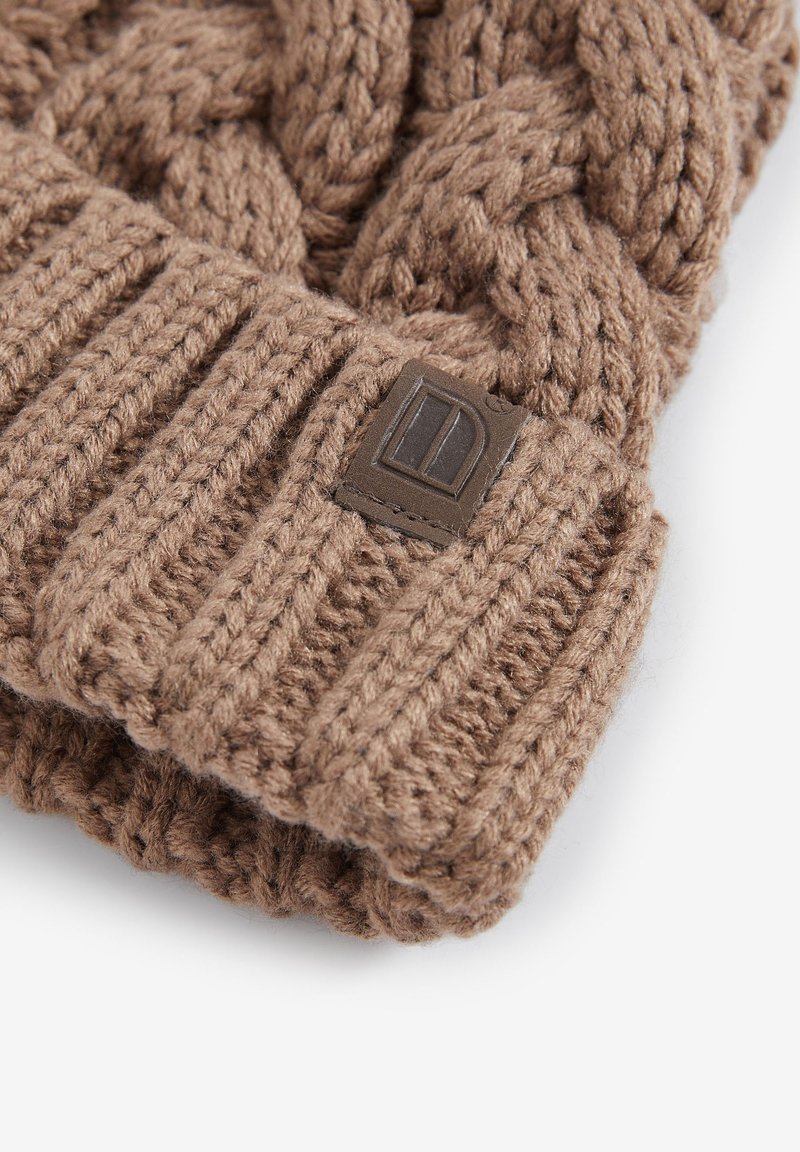 Next CABLE POM - Beanie - mocha brown
