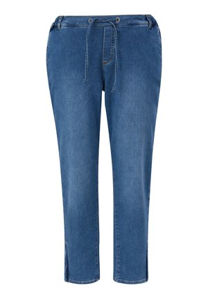 MIT TUNNELZUG - Jeans slim fit - blau