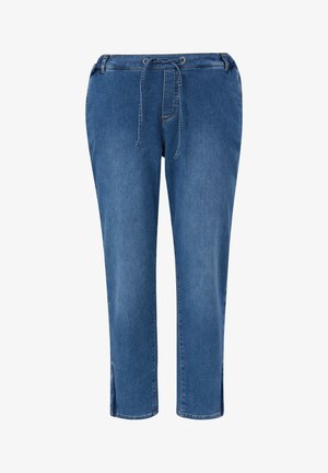 MIT TUNNELZUG - Jeans slim fit - blau