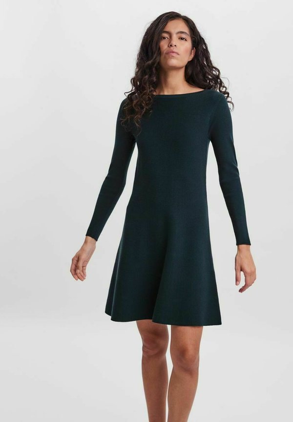 MINI U-BOOT-AUSSCHNITT - Strickkleid - ponderosa pine