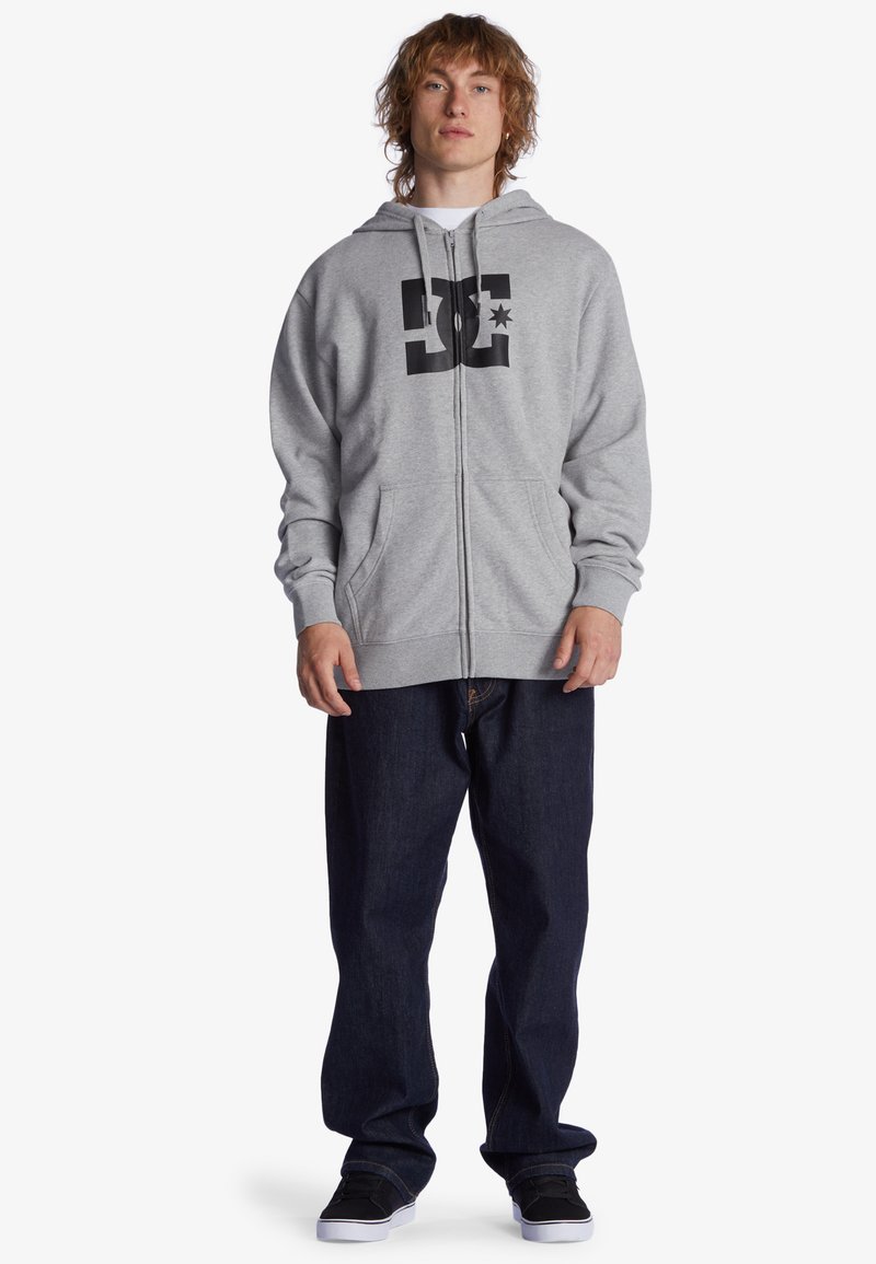DC Shoes STAR Felpa con zip heather grey/grigio Zalando