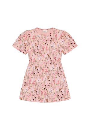 SHORT SLEEVE ALL OVER PRINT - Vestito casual - silver pink