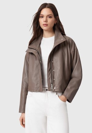 Leren jas - mocha brown