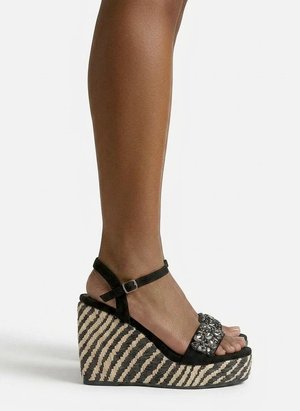 Alma Blue, High Heel Sandalette - black