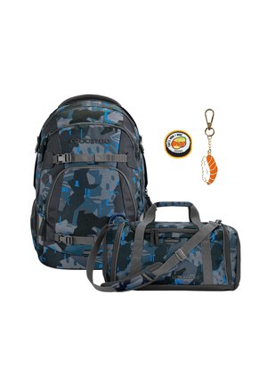 SET - School bag - blue craft sushi love