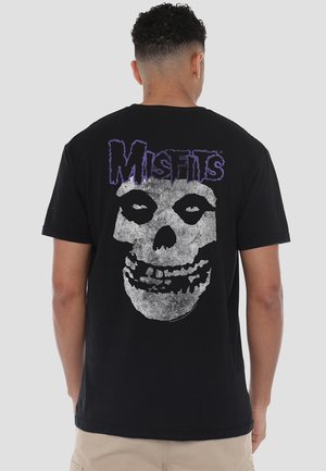 MISFITS - SKULL LOGO  - Print T-shirt - black