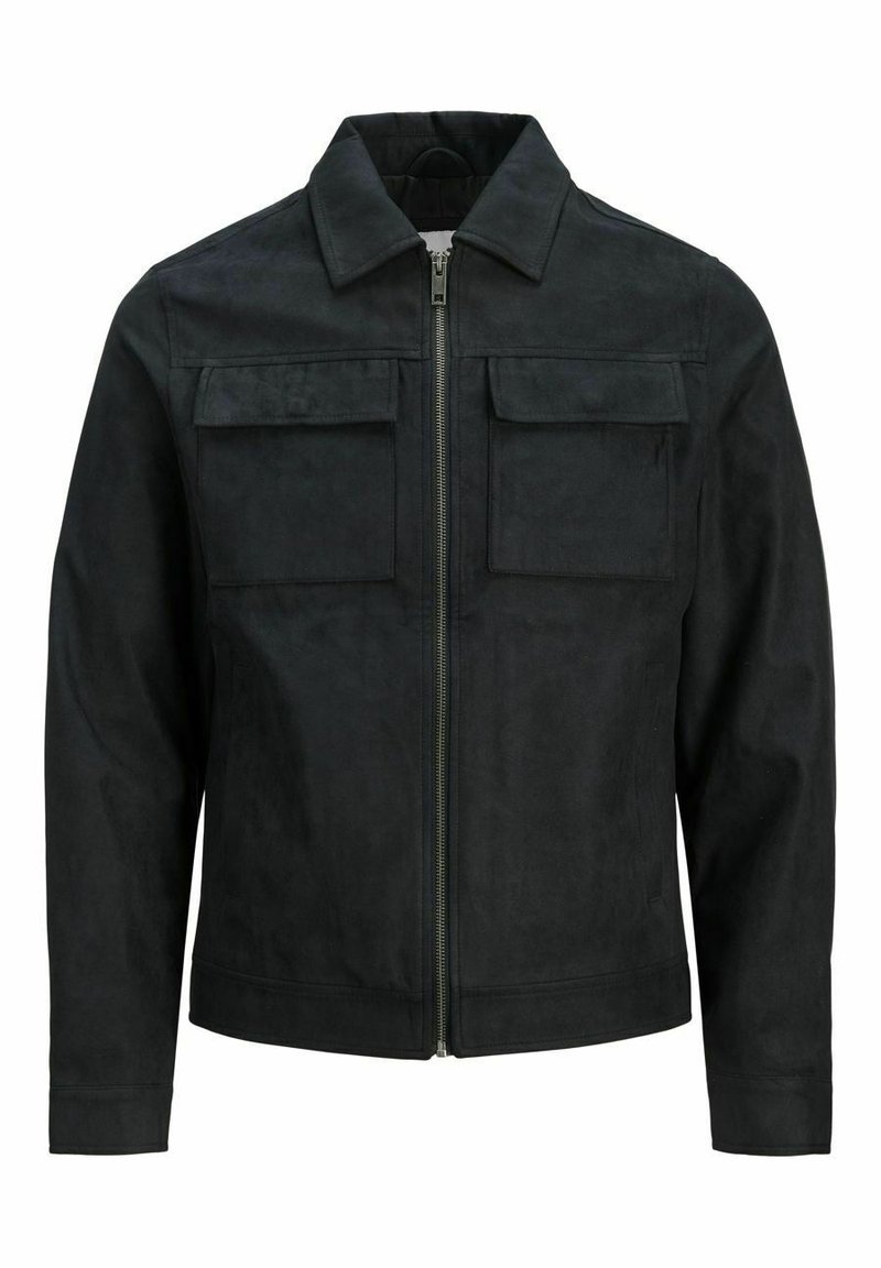 Jack & Jones PREMIUM Imitatieleren jas zwart Jack & Jones PREMIUM Imitatieleren jas zwart