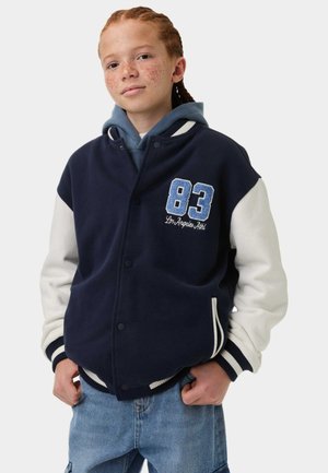 Marks & Spencer, COTTON RICH - Bomber Jacket - navy mix