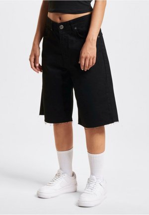 JORTS - Jeansshorts - black washed