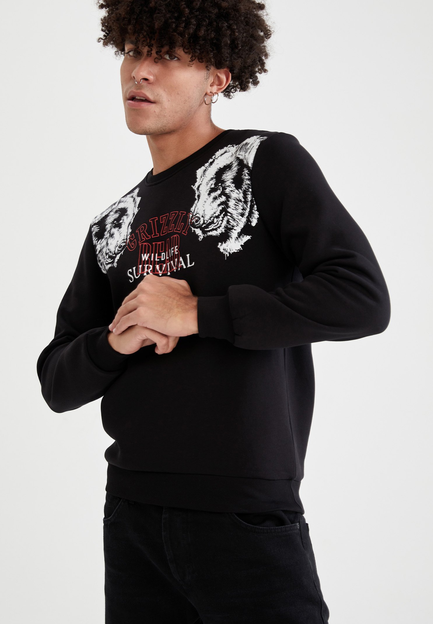 DeFacto Felpa - black/nero - Zalando.it